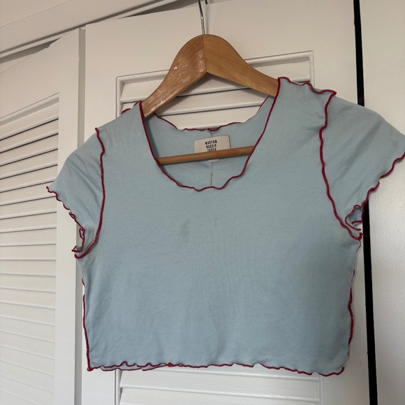 Maryam Nassir Zadeh Cropped top Mesa t-shirt MNZ Used 6 - Picture 2 of 7